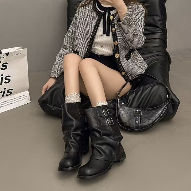Women Black Slouchy Mid Calf B - огляд і ціна Boot Sock Slouchy