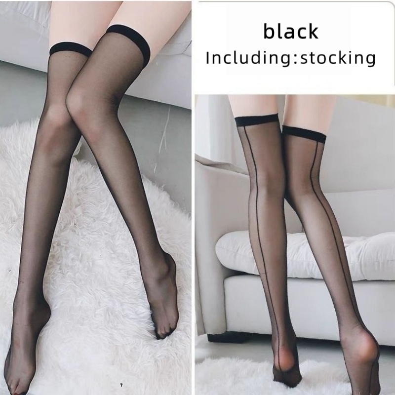 Back Vertical Line Thigh High  - огляд і ціна Thigh High Sock Stay Up