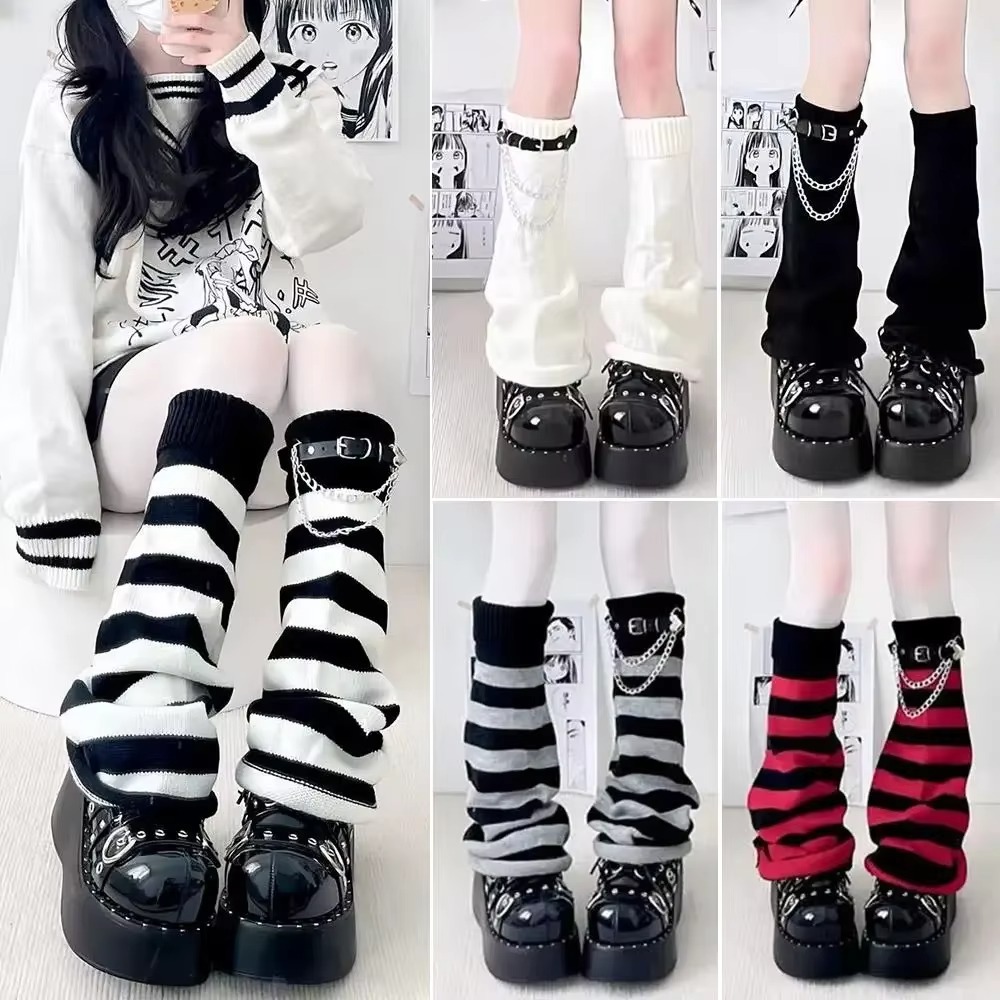 Gothic Harajuku Knit Leg Warme - огляд і ціна Boot Sock Slouchy