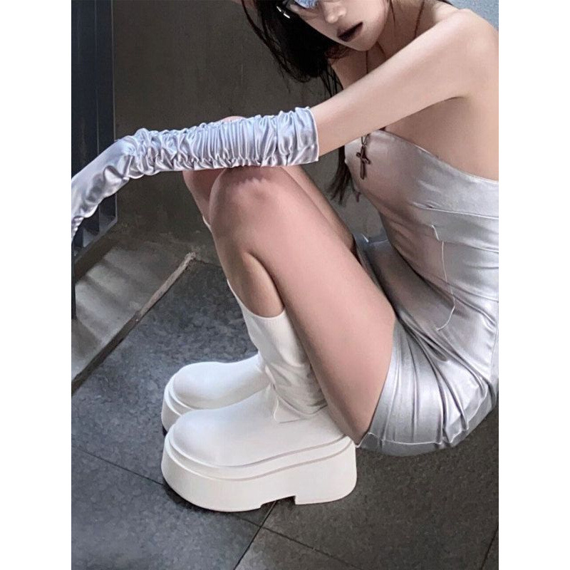 Thick soled long tube boots fo - огляд і ціна No Show Sock Women